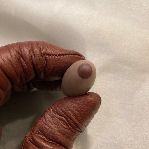 Shiva Lingam Stone From India - Small 1.25” Brown Tones - Picture 6 of 7